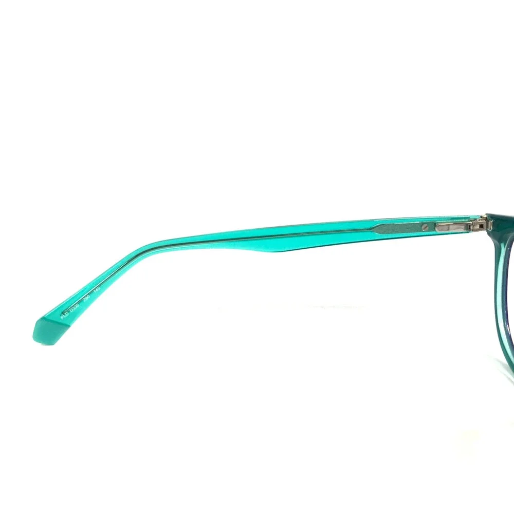 Polaroid Eyeglasses Frames PLD D395 Z90 Aqua Blue Cat Eye Full Rim 52-18-145